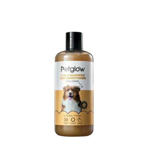שמפו+קונדישינר פט גלואו 500 מ"ל