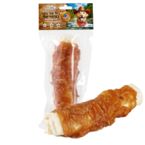 רול עור בקר בציפוי עוף