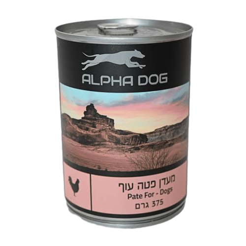 שימור פטה אלפה דוג 375 גרם בקופסה